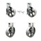Service Caster 10'' Heavy Duty Semi Steel Cast Iron Caster Set 2 Swivel Lock/Brake 2 Rigid, 4PK CRAN-SCC-KP92S1030-SSR-SLB-BSL-2-R-2 - alternate 1